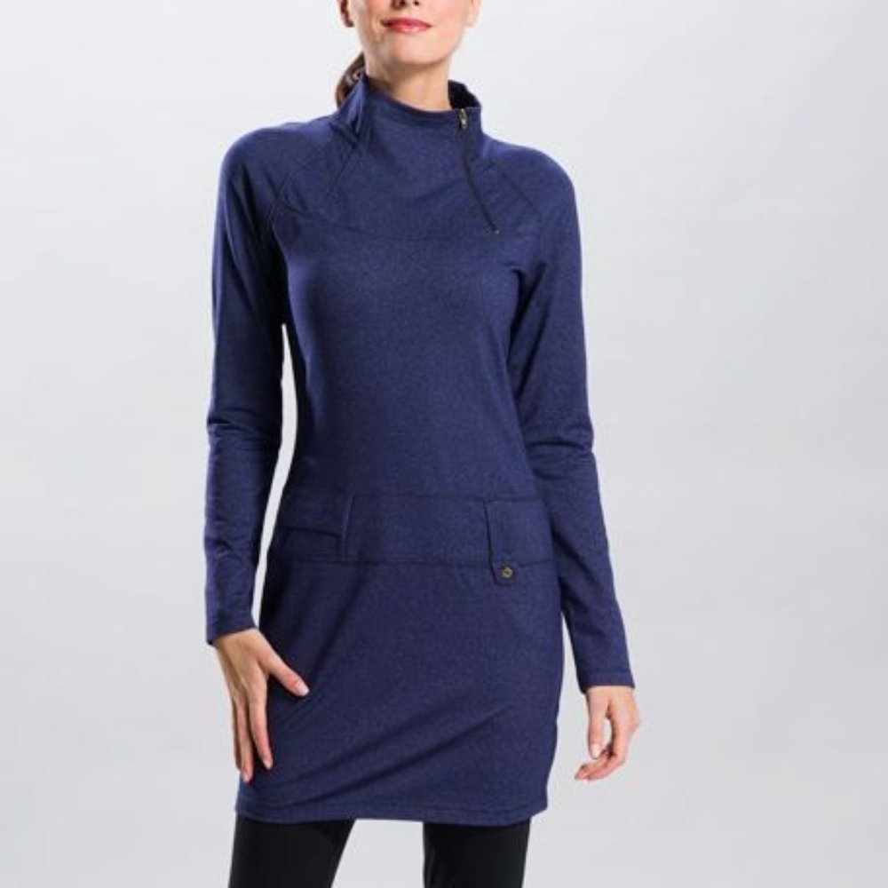 Lole Women's Evolt Dress Navy Heather, sz M NWT